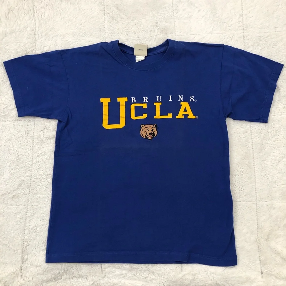 Vintage 90s UCLA Bruins Football NCAA College Blue Shirt Mens L Old Varsity Brnd - Picture 1 of 6